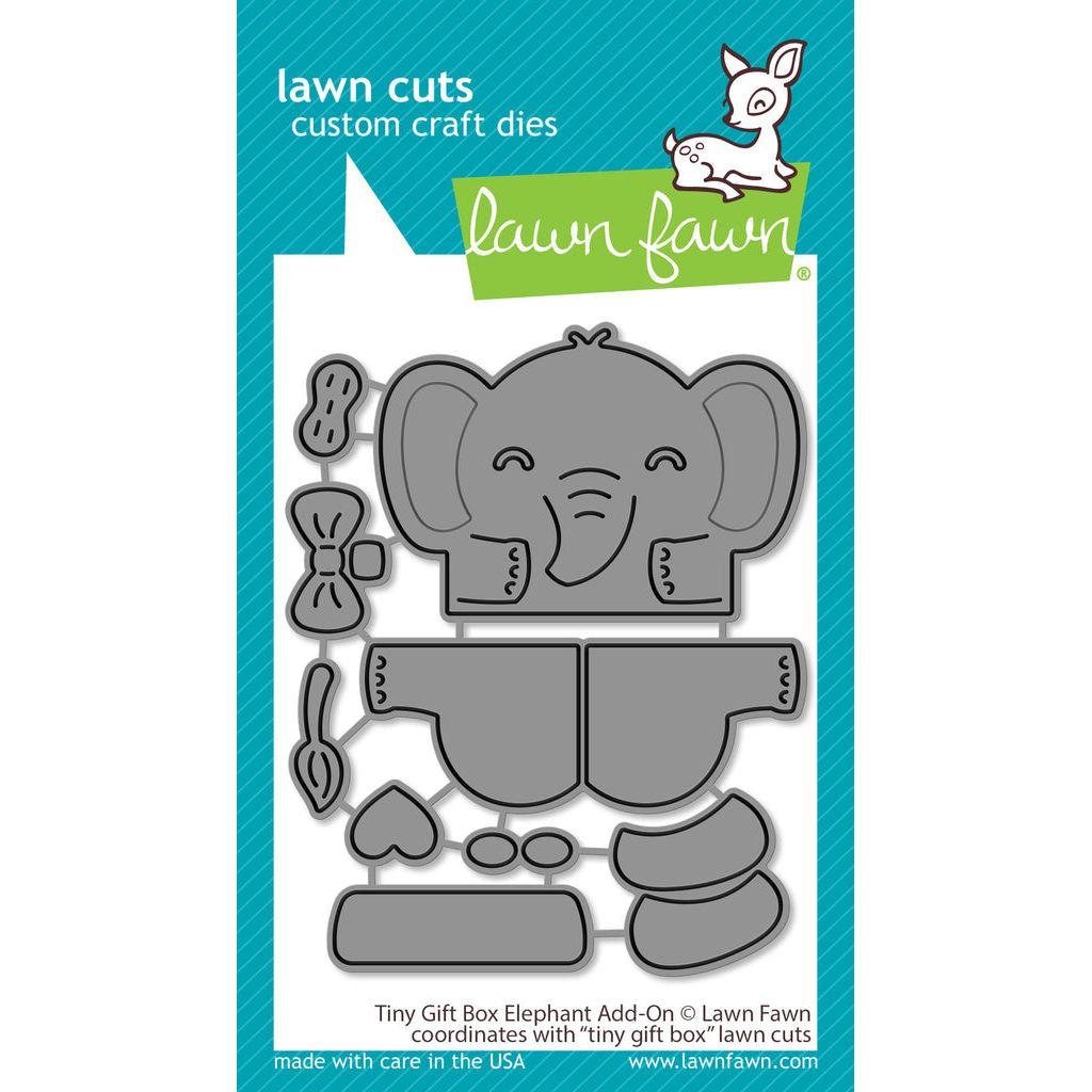 Lawn Fawn Tiny Gift Box Elephant Add-On Dies lf3100