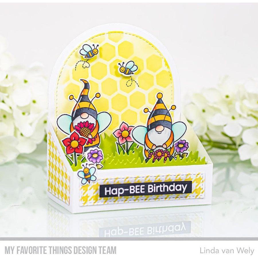 My Favorite Things Springing for Houndstooth 6x6 Inch Paper Pad ep107 BeeDay 3D Card | color-code:alt1