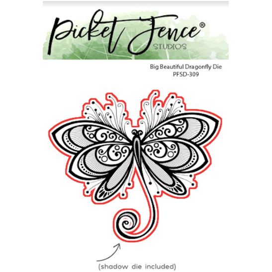 Picket Fence Studios Big Beautiful Dragonfly Dies pfsd309