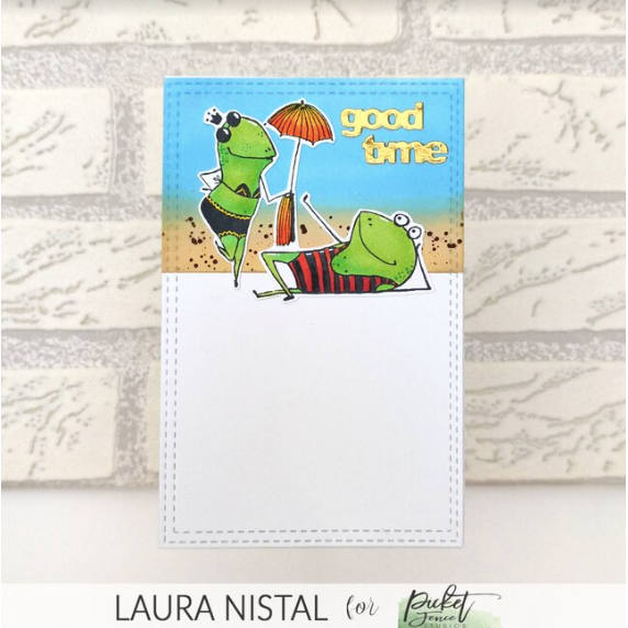 Picket Fence Studios More Of Dropping By To Say Croak Clear Stamps a166 good time