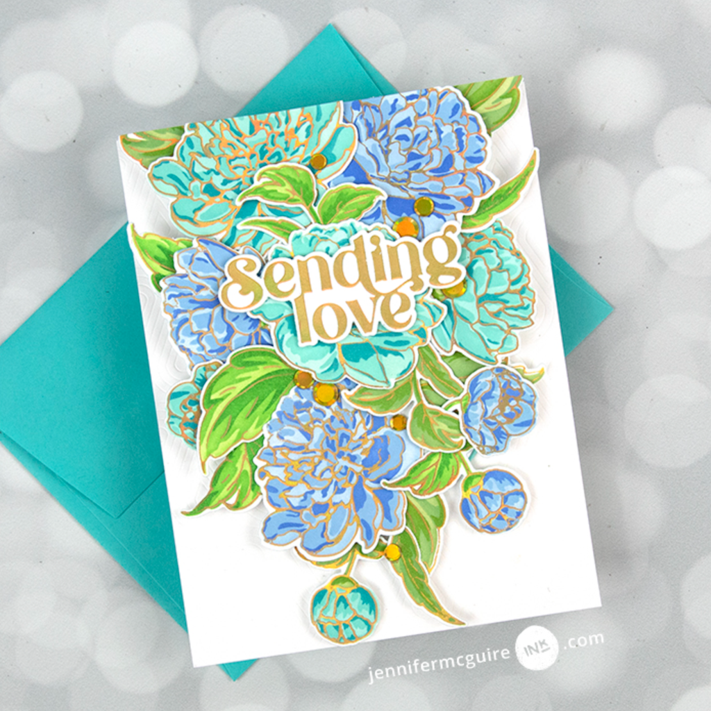 Alex Syberia Designs Gorgeous Peonies Stencil Set asdste55 Sending love | color-code:ALT01