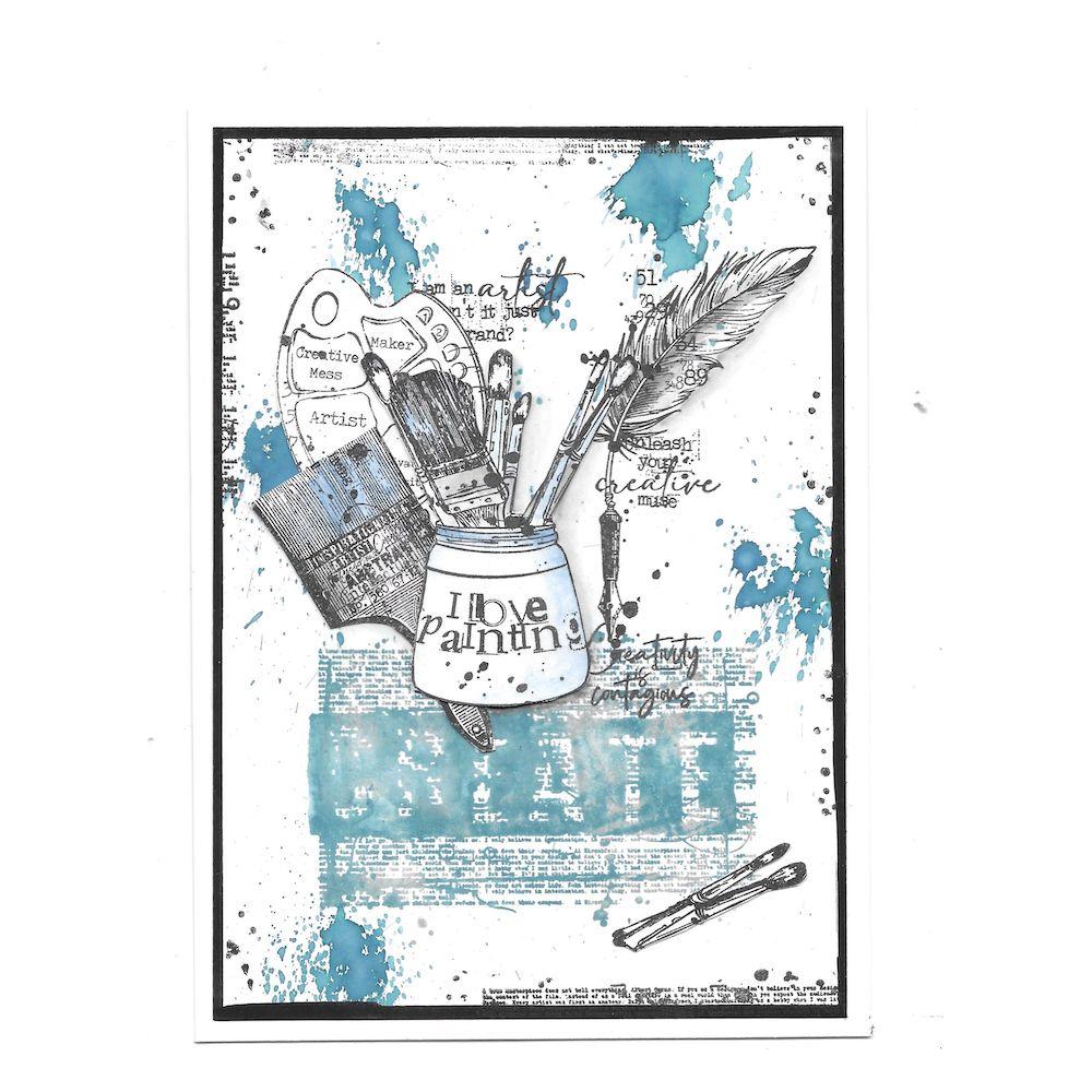 AALL & Create Artist Kit A6 Clear Stamps aall917 paint