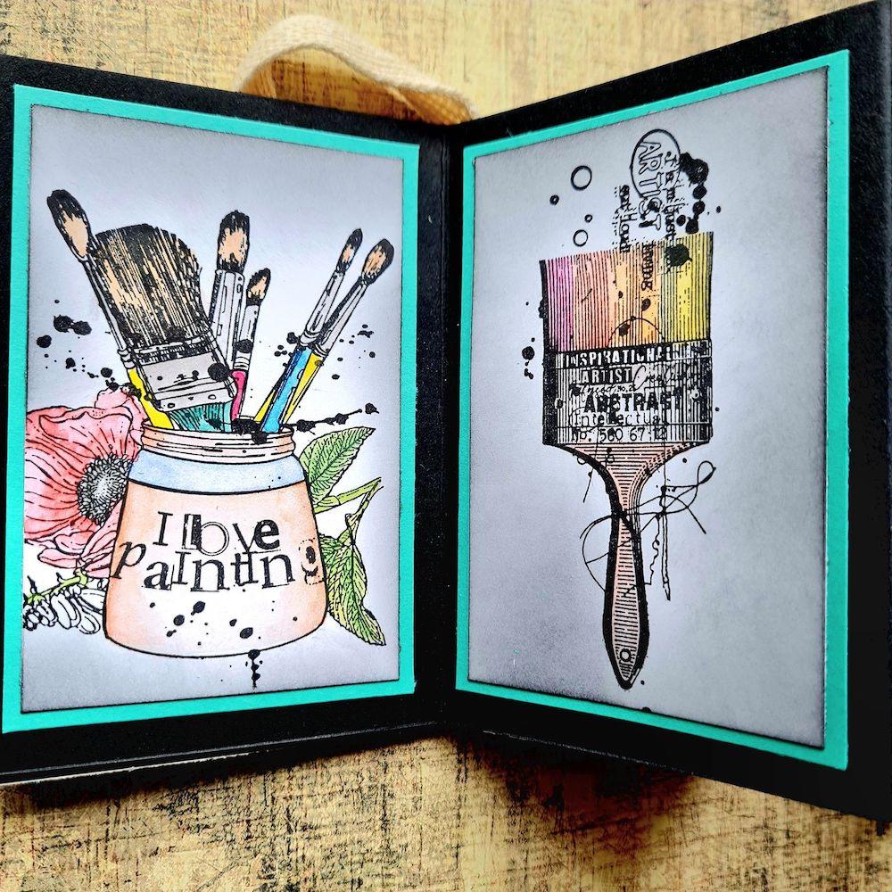 AALL & Create Artist Kit A6 Clear Stamps aall917 paintbrush