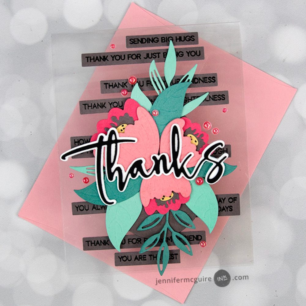 Alex Syberia Designs EXPRESSING GRATITUDE Sentiment Die Set asdcd40 - Thanks