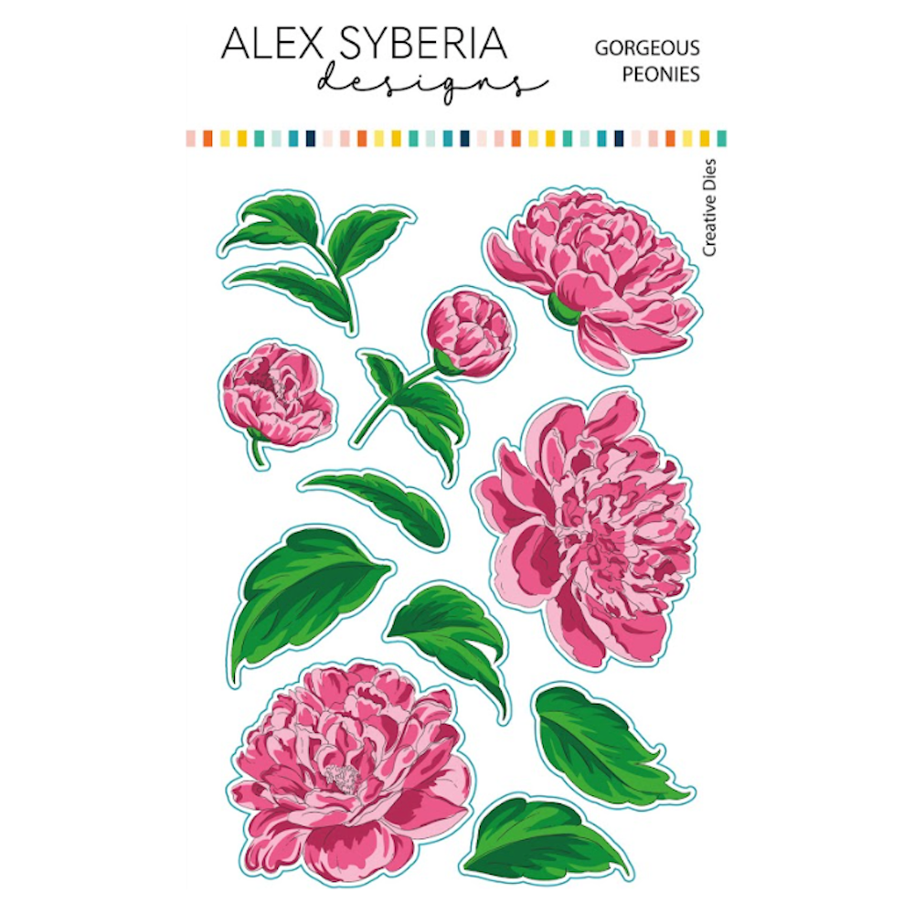 Alex Syberia Designs Gorgeous Peonies Die Set asdcd55