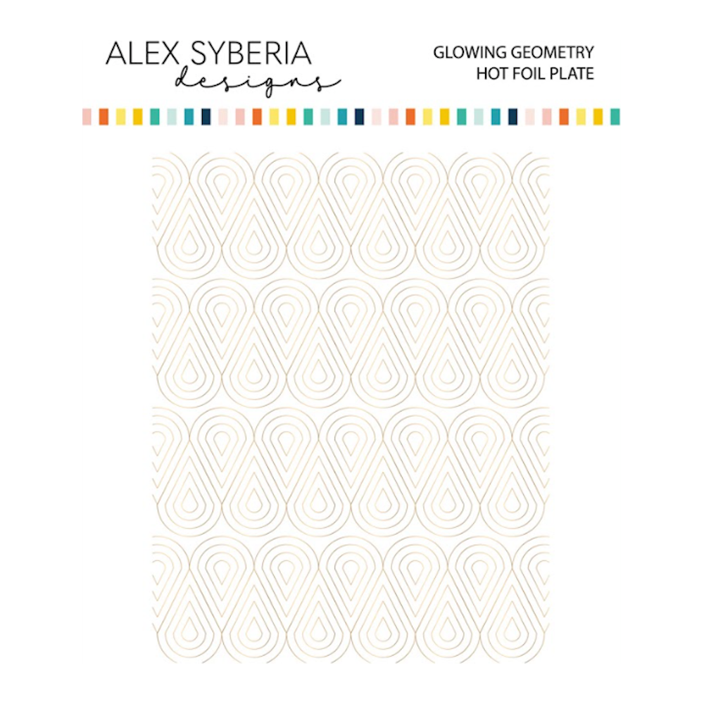 Alex Syberia Designs Glowing Geometry Hot Foil Plate asdhf70