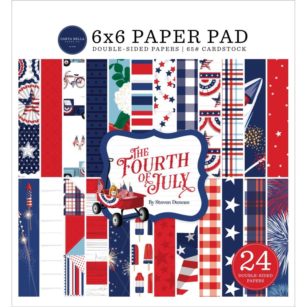 Carta Bella Fourth Of July 6 x 6 Paper Pad cbfj314023