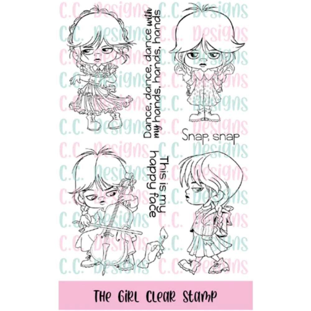 C.C. Designs The Girl Clear Stamp Set ccd0325