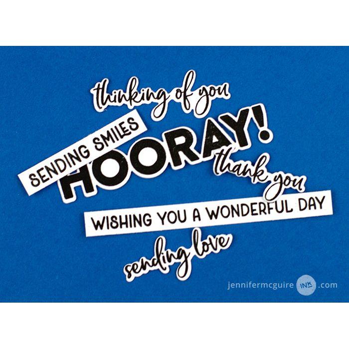 Hero Arts Clear Stamps Everyday Sentiment Strips CM673 storing | color-code:ALT1