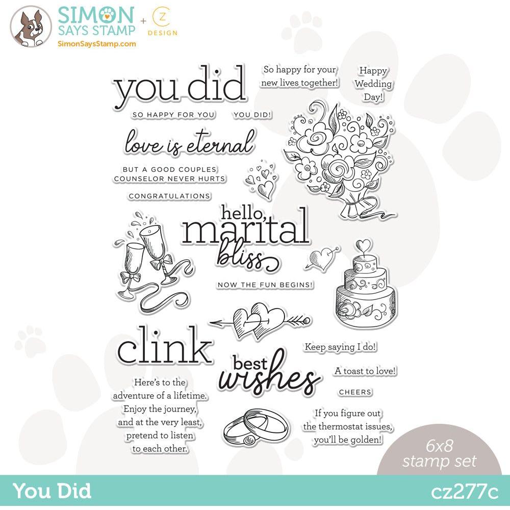 CZ Design Clear Stamps You Did cz277c Be Creative – Simon Says Stamp