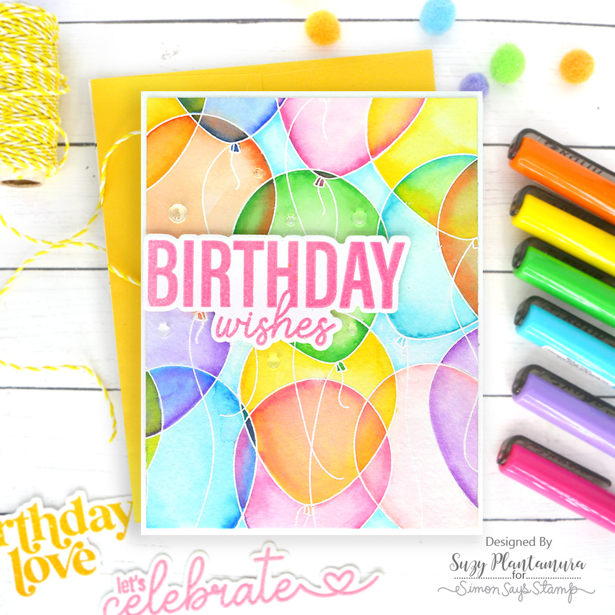 CZ Design Stencils Layering Birthday czt010 Out Of This World – Simon Says  Stamp