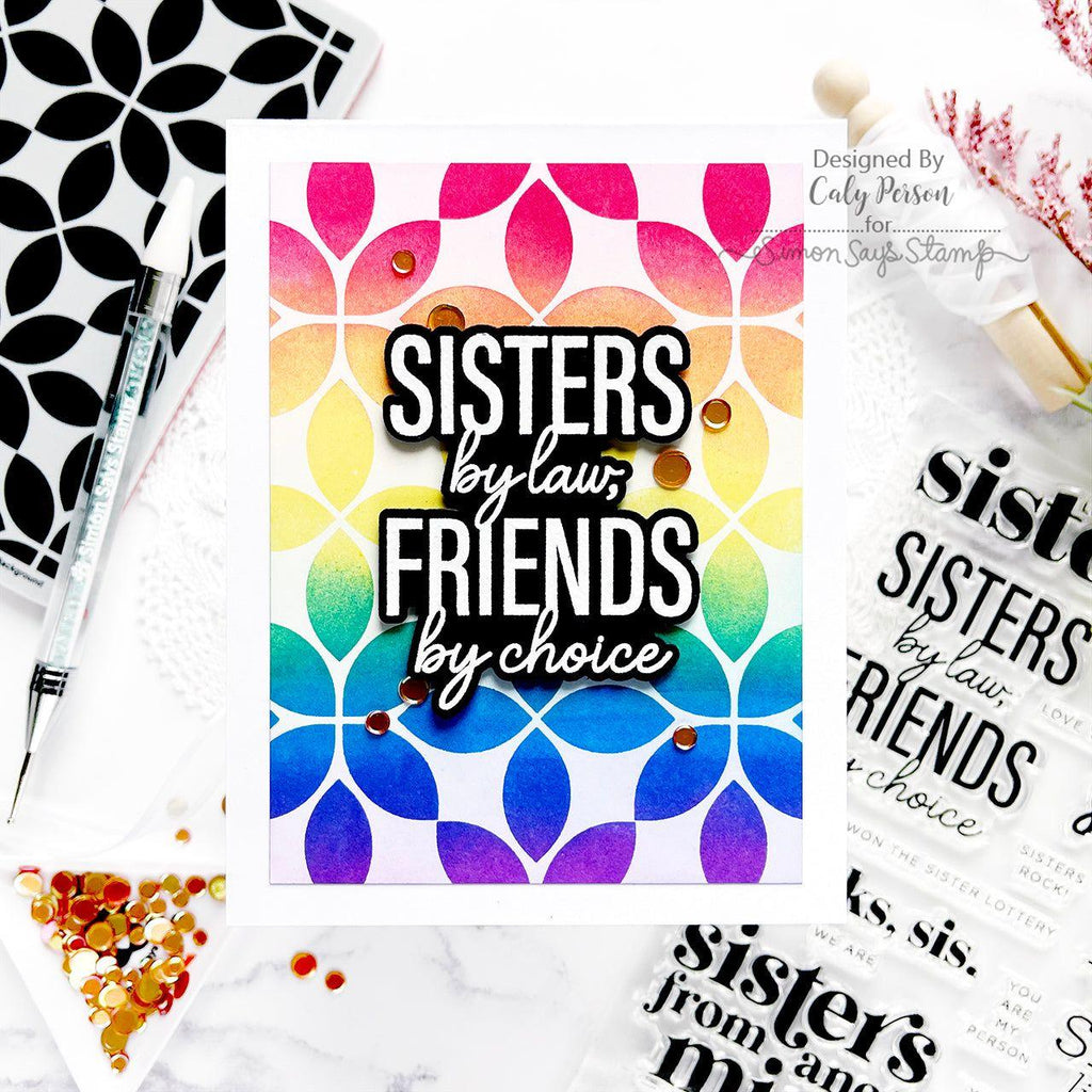 CZ Design Wafer Dies Sisters Forever czd199c Sisters Card  | color-code:ALT02