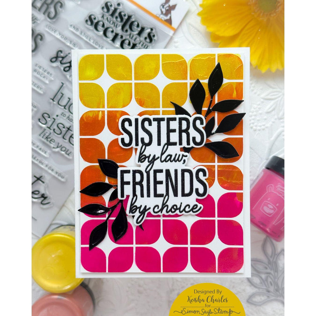 CZ Design Wafer Dies Sisters Forever czd199c Sisters Card  | color-code:ALT04