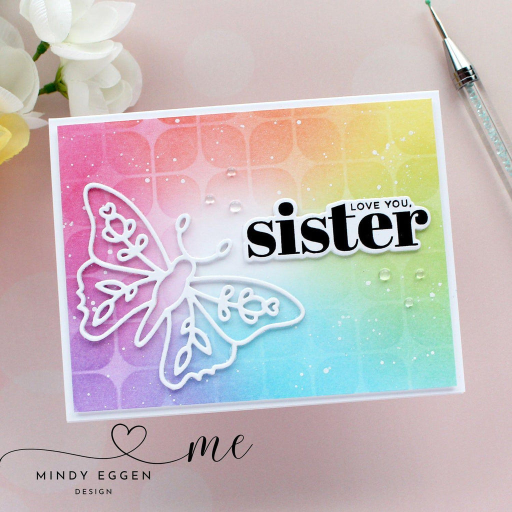 CZ Design Wafer Dies Sisters Forever czd199c Sisters Card  | color-code:ALT05