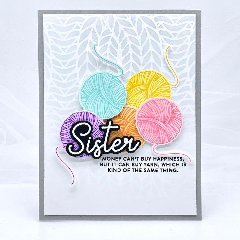 CZ Design Wafer Dies Sisters Forever czd199c Sisters Card  | color-code:ALT06