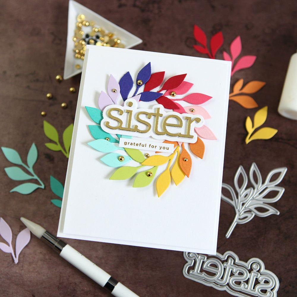 CZ Design Wafer Dies Sister czd200 Sister Card | color-code:ALT02