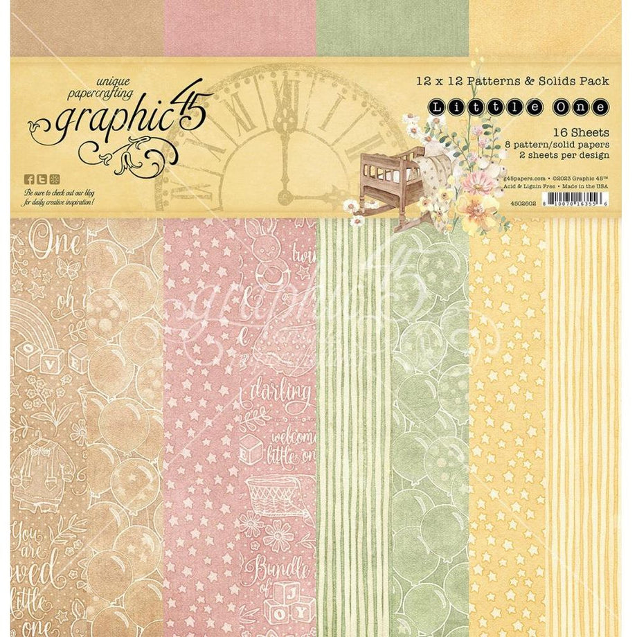  Graphic 45 Botanical Tea Pad for Scrapbooking, 8 by 8-Inch