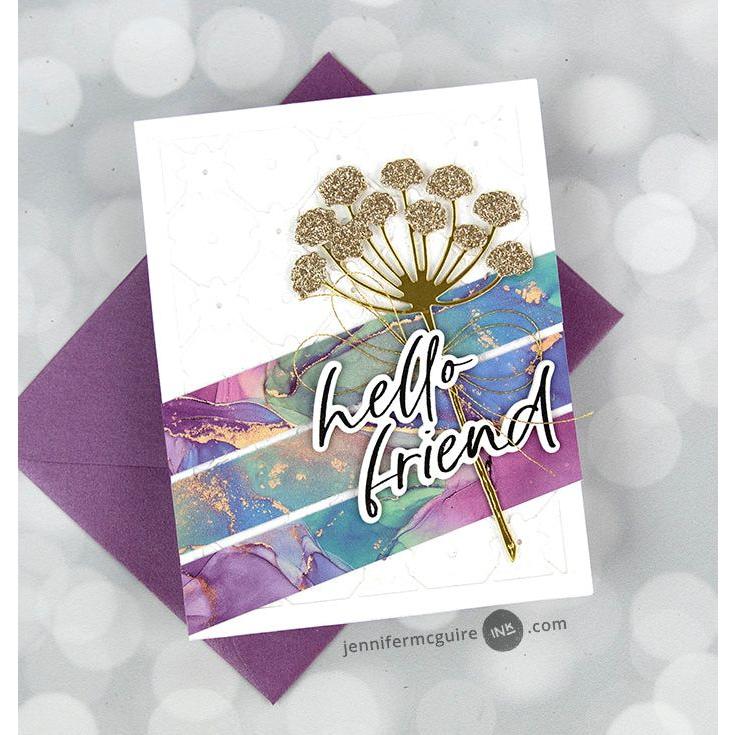 Honey Bee Lovely Layers Spring Greenery Dies hbds-llspg Hello Friend | color-code:ALT03