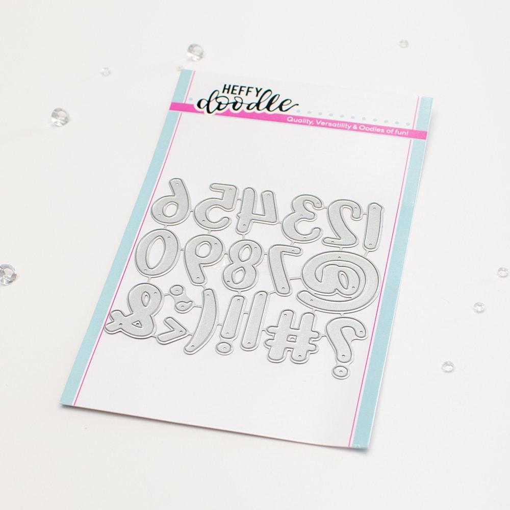 Heffy Doodle Moxie Numbers And Punctuation Die Set hfd0481