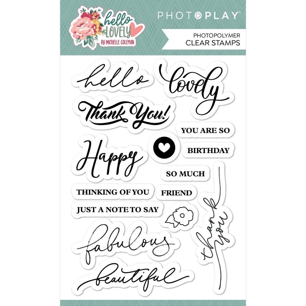  Clear Photopolymer Stamp Set - Hello Bloom