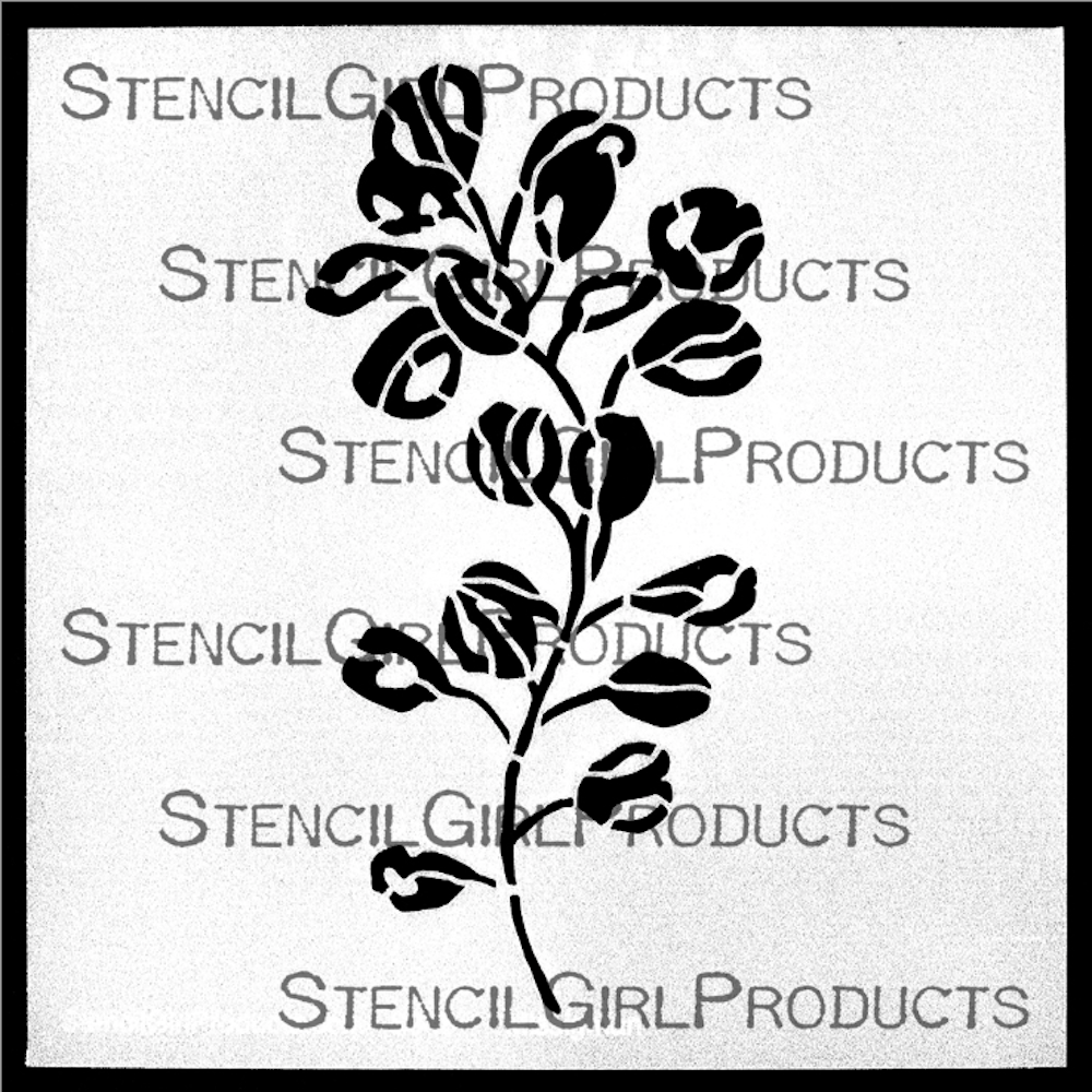 StencilGirl Eucalyptus Stems Stencil s945