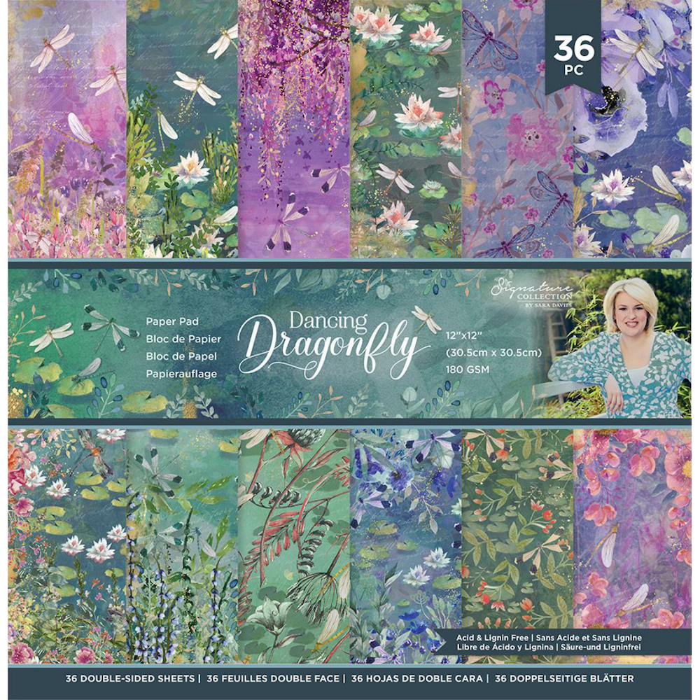 Dragonfly Dreams 12x12 scrapbook layout pages