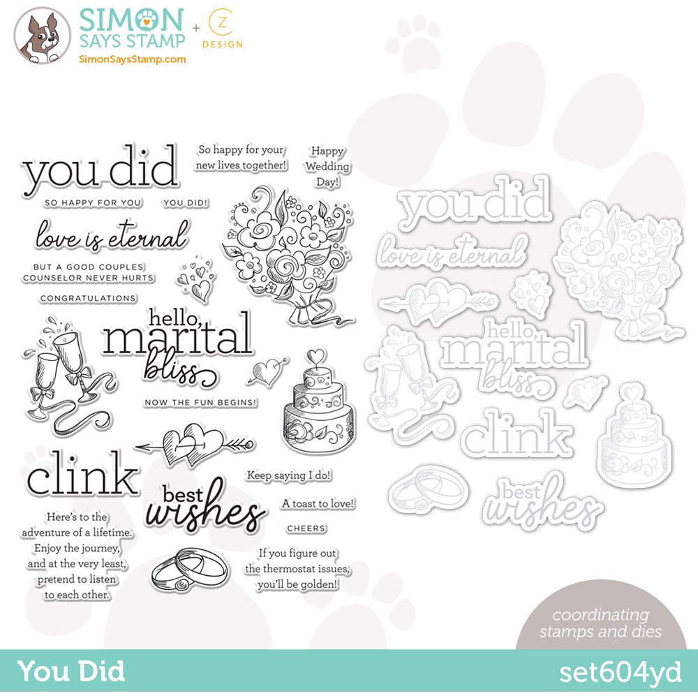 CZ Design Stamps And Dies Noted Heart Smitten – Simon Says Stamp