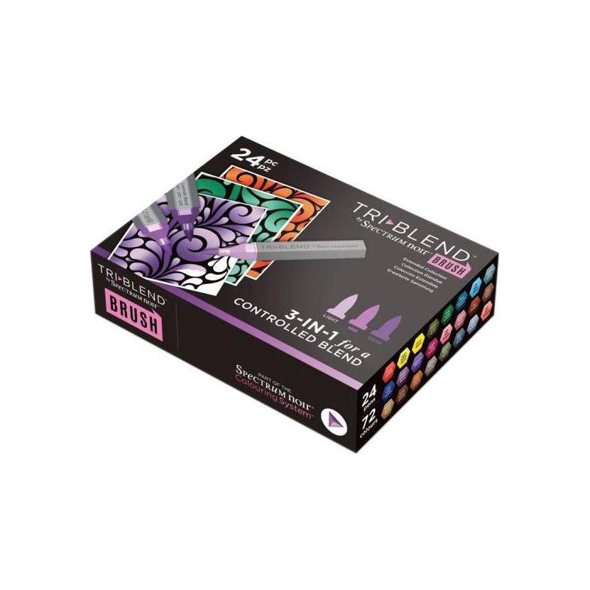 Spectrum Noir TriBlend Brush Collection Marker Set sn-tbbr-extd24