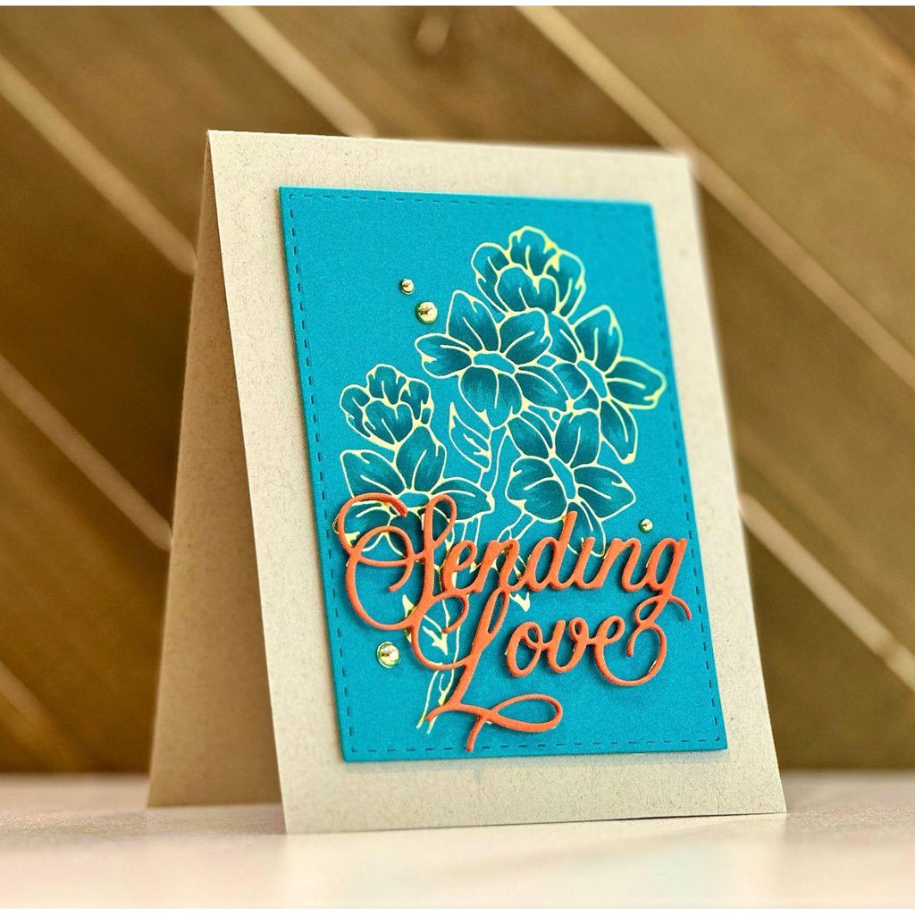 Simon Says Stamp Spring Florals Hot Foil Plate ssfp014 Floral Love Card | color-code:ALT01