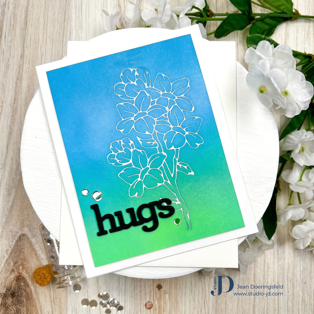 Simon Says Stamp Spring Florals Hot Foil Plate ssfp014 Floral Hugs Card | color-code:ALT08