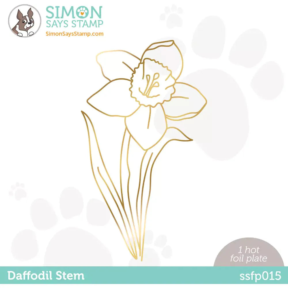 Simon Says Stamp Daffodil Stem Hot Foil Plate ssfp015 Just For You