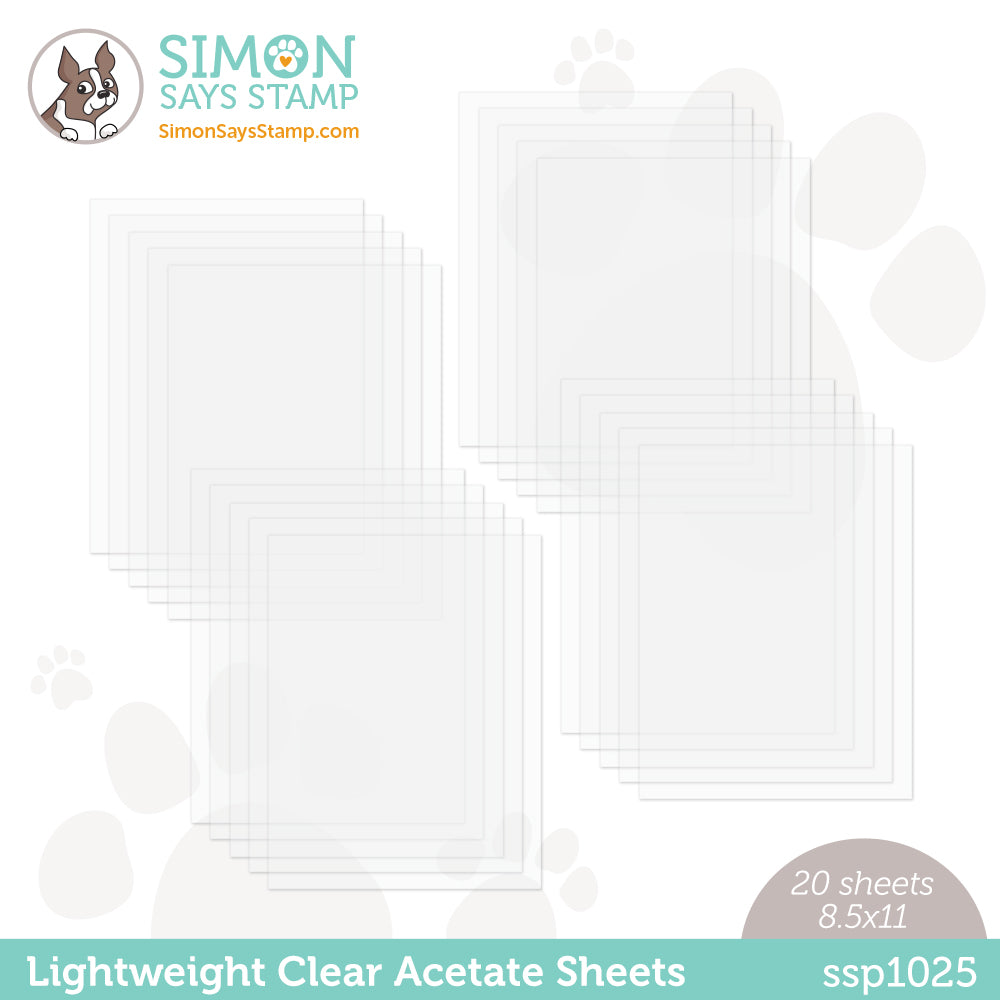 5 Sheet Heat Resistant Clear Acetate Sheets For Heat Embossing