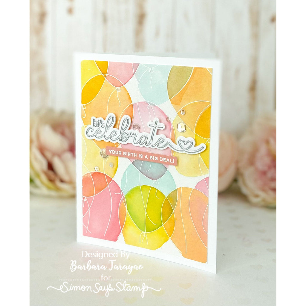 Bunch of Balloons Cling Birthday Card | color-code:ALT03