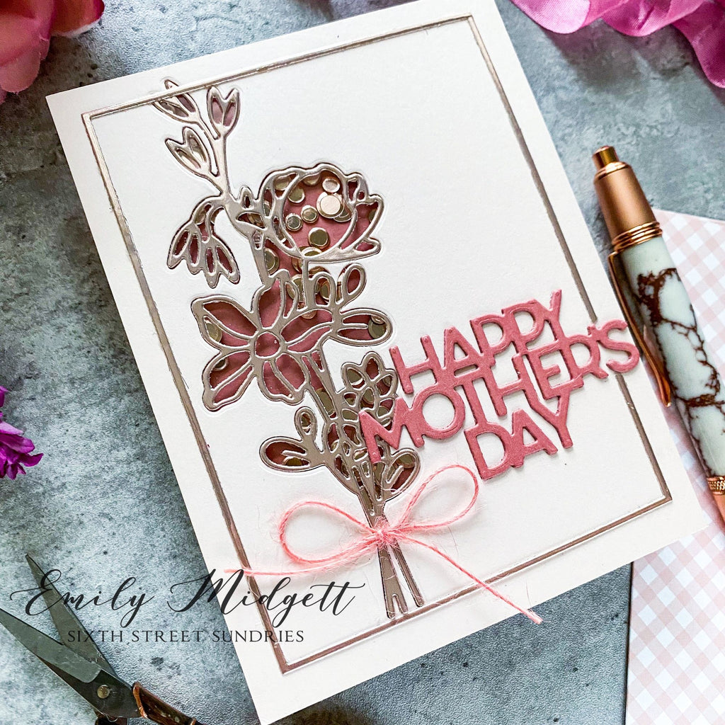 Simon Says Stamp Delicate Florals Wafer Die sssd112800  Delicate Florals Mom Card | color-code:ALT05