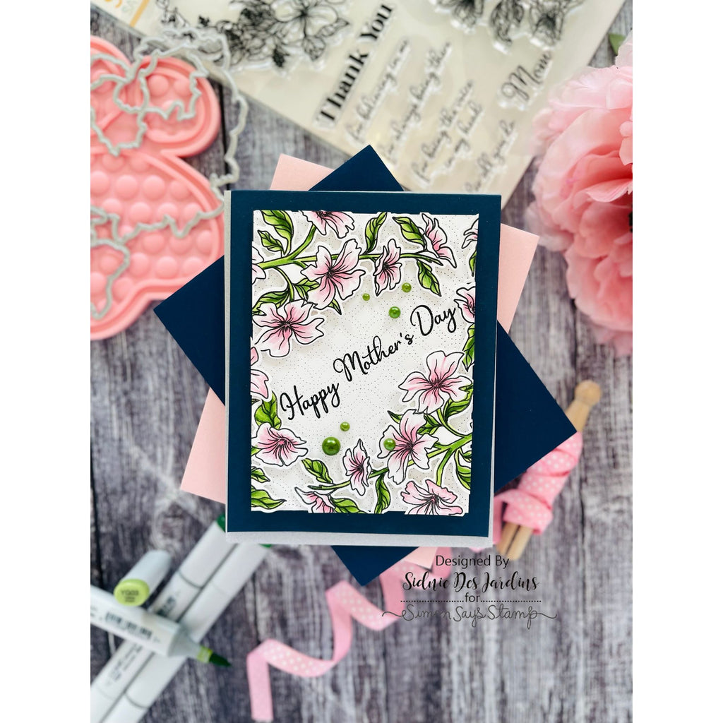 Simon Says Stamp Mother's Day Dogwood Wafer Dies sssd112813c Dogwood Mom Card | color-code:ALT02