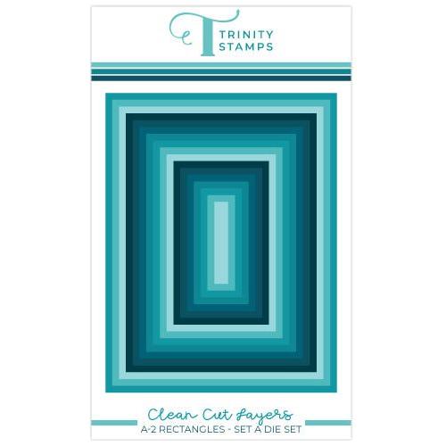 Trinity Stamps Clean Cut Layers A2 Rectangle Set A Die Set tmd-206