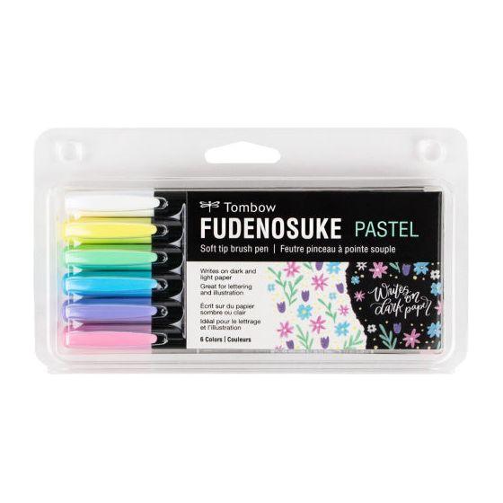 Tombow Fudenosuke Pastel Brush Pens 56448