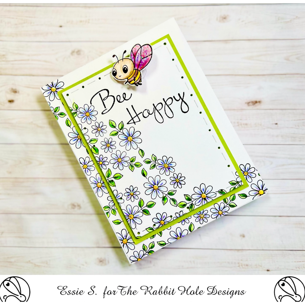 The Rabbit Hole Designs Peaceful Bees Dies TRH-191D Flowers