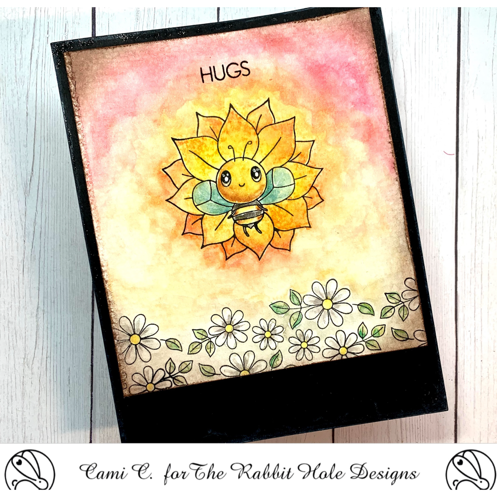 The Rabbit Hole Designs Twisted Daisy Chain Clear Stamps TRH-192 hugs