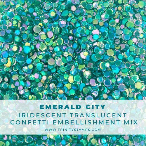 Trinity Stamps Emerald City Confetti Embellishment Box tsb-377