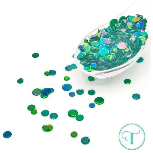 Trinity Stamps Emerald City Confetti Embellishment Box tsb-377 Green Mix