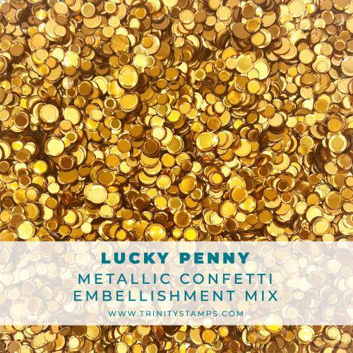 Trinity Stamps Lucky Penny Confetti Embellishment Box tsb-384