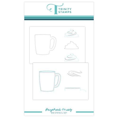 Trinity Stamps Layered Mug 6 x 9 Stencil tss-066